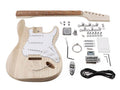 Boston KIT-ST-35 Gitaar zelfbouwpakket, Stallion model, ash body, esdoorn hals, pau ferro toets, S-S-S pickups