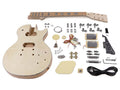 Boston KIT-LP-45 Gitaar zelfbouwpakket, Launcher Pro model, mahonie/ gevlamd esdoorn body, mahonie set neck