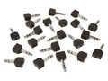 Boston AT-175/20 Adaptor, 2 x 3,5 jack female stereo, 20 pcs bulk pack, 6,3mm jack male stereo