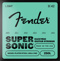 Fender snarenset elektrisch, nickel roundwound, light: 009-011-016-024-032-042, 3-pack