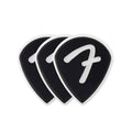 Fender celluloid picks, F grip, 551 shape, black, 3-pack