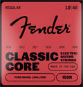Fender string set electric, vintage nickel, ball ends, 010-013-017-026-036-046