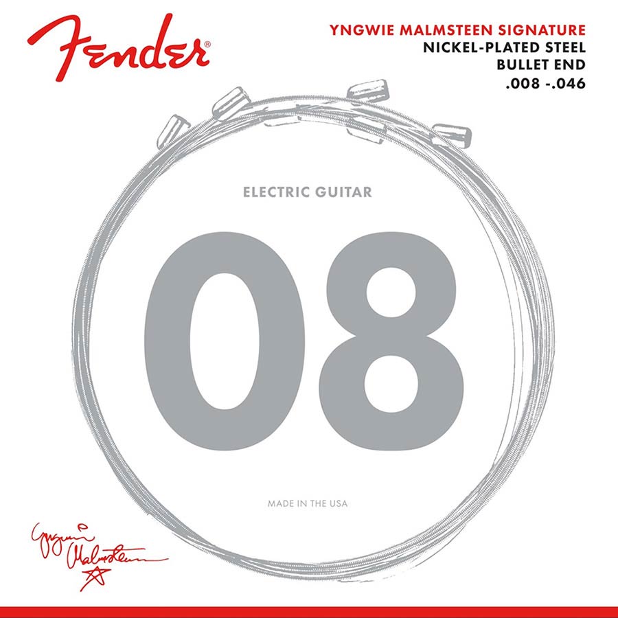 Fender Yngwie Malmsteen Signature, string set electric, nickel plated steel, 008-046
