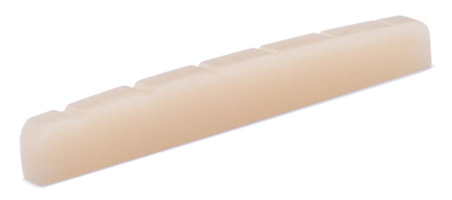 Boston BN-9U Top nut for electric guitar, Stallion model, unbleached bone, 44x6x3,2mm, pre-filed
