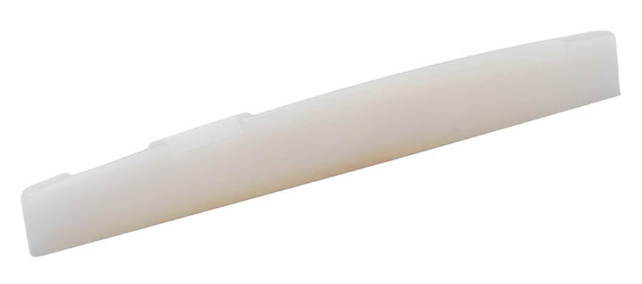 Boston BBS-4U Bridge saddle, unbleached bone, 77,5x10x2,7mm, folk, 14" arched