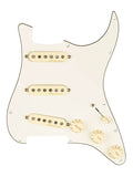 Fender pre-wired Strat pickguard Vintage Noiseless SSS, 11 screw holes, parchment