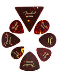 Fender guitar picks 8 pieces, all shapes, tortoise shell, medium