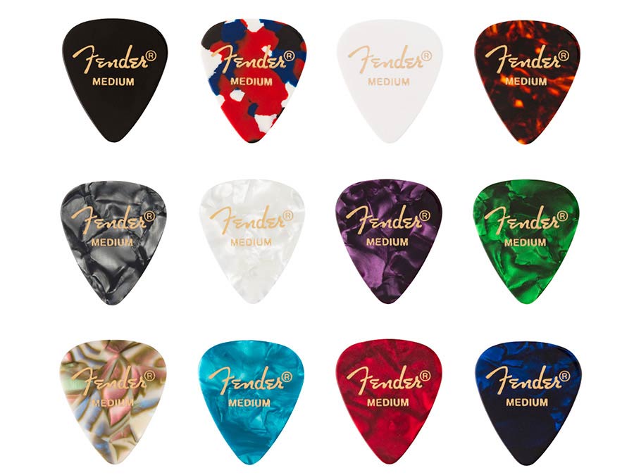 Fender 12 plectrums 351 vorm, medium