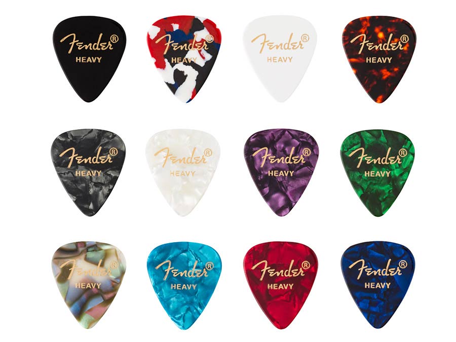 Fender 12 plectrums 351 vorm, dik