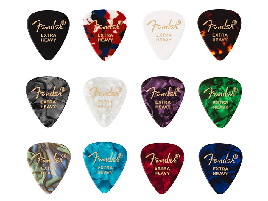 Fender 12 plectrums 351 vorm, extra dik