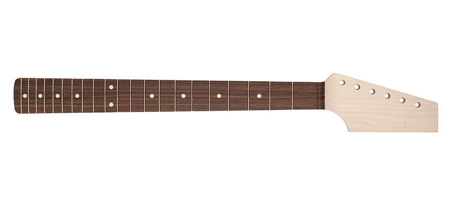 Boston JSN21R-C Contemporary neck, made in Japan, ST style, maple/rosewood, half paddle, 9,5" radius, 6105 fretwire