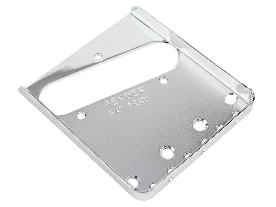 Fender bridge plate, American vintage Telecaster, 3-saddle, chrome