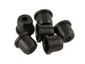Fender string ferrules, Tele, modern style, set of 6, black