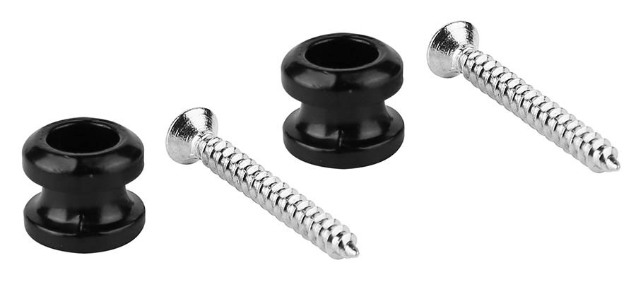 Boston BSLB-10-BK Losse knop voor straplock systeem, 2 stuks, zwart