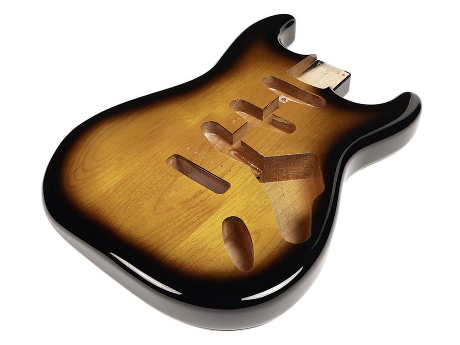 Boston JST-3A-2TS Vintage body Stallion model (made in Japan), 3 piece alder, 2 tone sunburst PU
