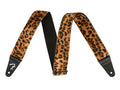 Fender Wild Animal Print 2" guitar strap, synthetic fur, wild leopard print