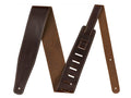 Fender broken-in leather strap, 2.5", brown