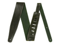 Fender broken-in leather strap, 2.5", green