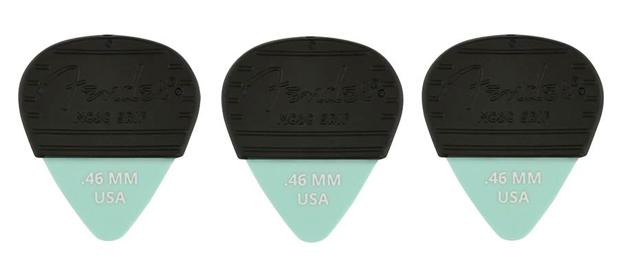 Fender Mojo Grip picks, dura-tone delrin 0.46, 3-pack