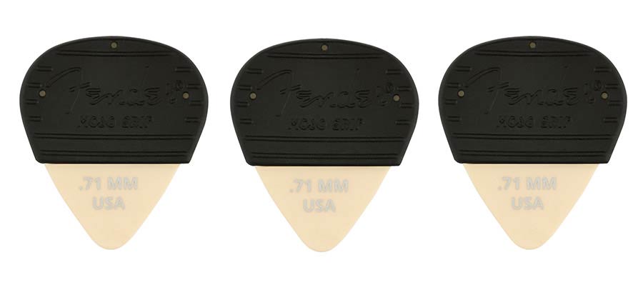 Fender Mojo Grip picks, dura-tone delrin 0.71, 3-pack