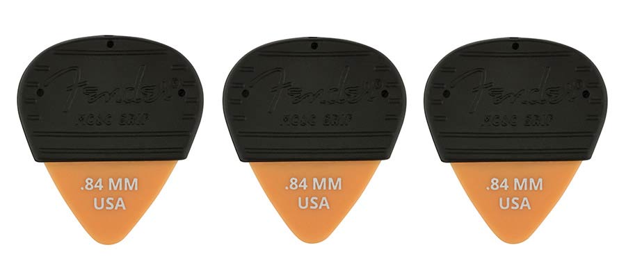 Fender Mojo Grip picks, dura-tone delrin 0.84, 3-pack