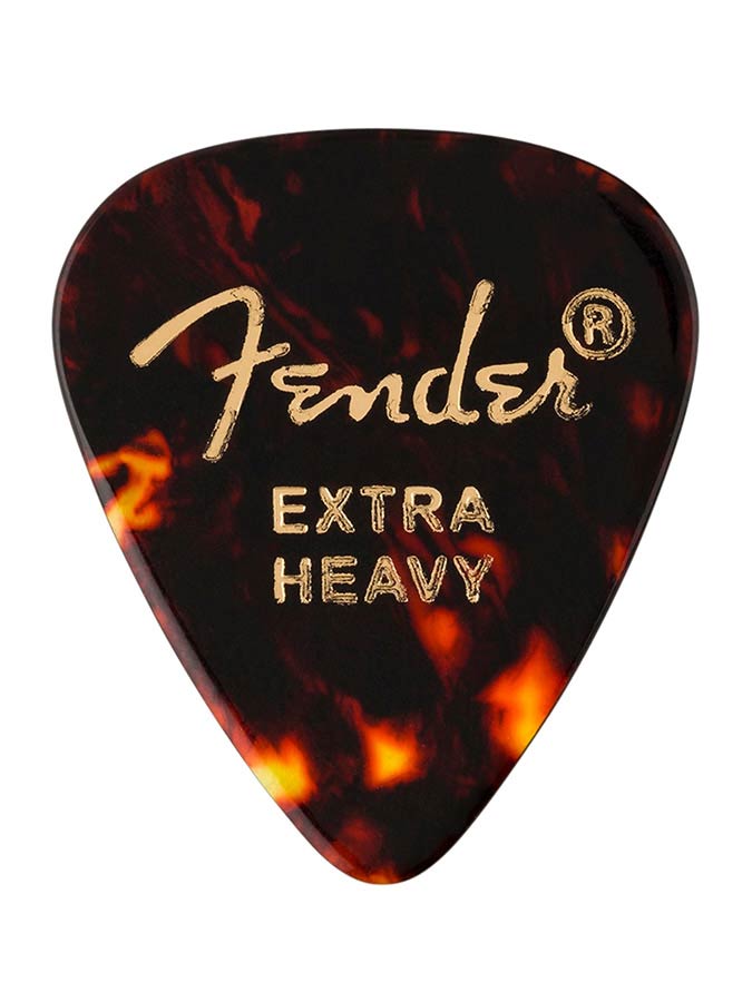 Fender 351 shape tortoise shell picks, extra heavy, 12-pack