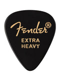 Fender 351 shape premium picks, extra heavy, black, 12-pack