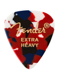 Fender 351 shape premium picks, extra heavy, confetti, 12-pack