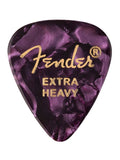 Fender 351 shape premium picks, extra heavy, purple moto, 12-pack