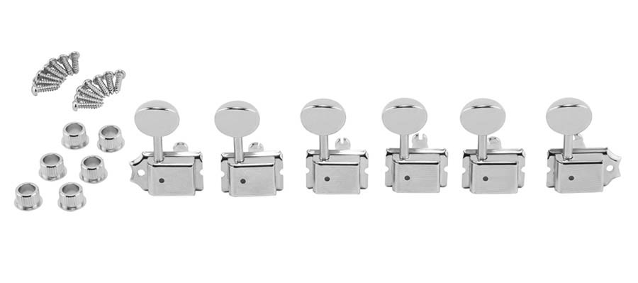 Fender American Vintage guitar tuners staggered