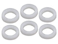 Boston BUTW-01-WH Machine head washer, nylon, 1.5mm thickness, outer diam 6.3mm, inner diam 3.9mm, 6pcs