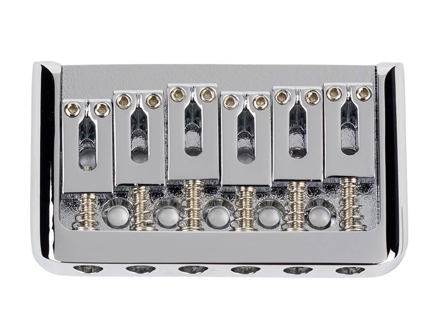 Boston B-1700-C Bridge-tailpiece, PRS-model, pitch: 10,5mm, strings through body, chrome
