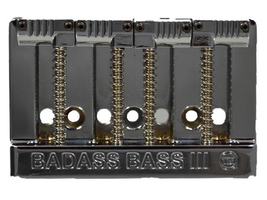 Allparts - BB3343010 - Leo Quan® Badass III 4-string bass bridge, grooved saddles, chrome