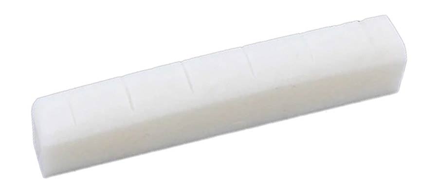 Allparts - BN2227B00 - bulk pack slotted bone nut for acoustic 42,86x4,76x8,7 mm, 15 pcs