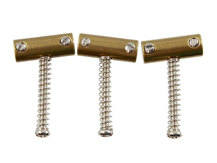 Allparts - BP2328008 - tilted brass saddles, 3pcs