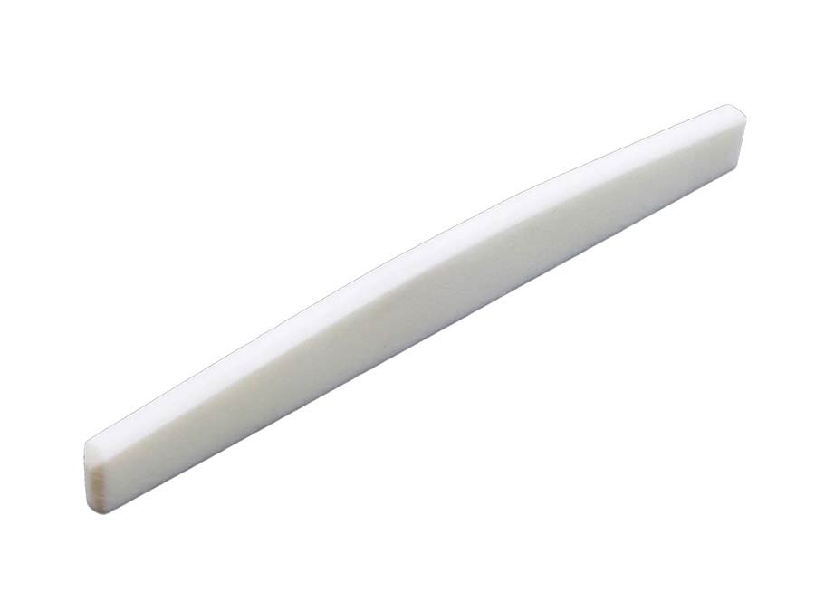 Allparts - BS0243000 - saddle, radiused, acoustic guitar, bone 76x2,8x9,5 mm