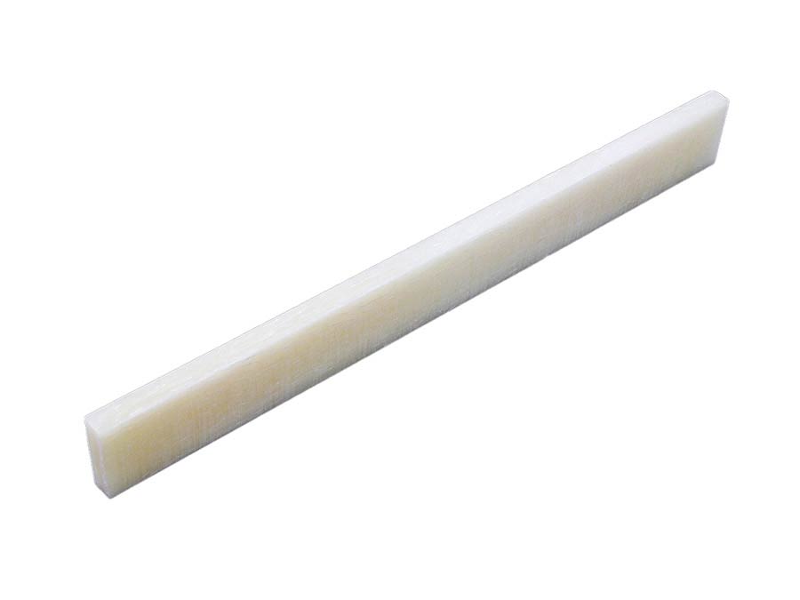 Allparts - BS2246BU0 - bulk pack of 15 unbleached vintage bone saddles, 105x3x9,5 mm