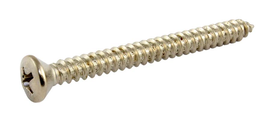 Allparts - GS0005B01 - bulk pack of neck plate screws, nickel, 50pcs