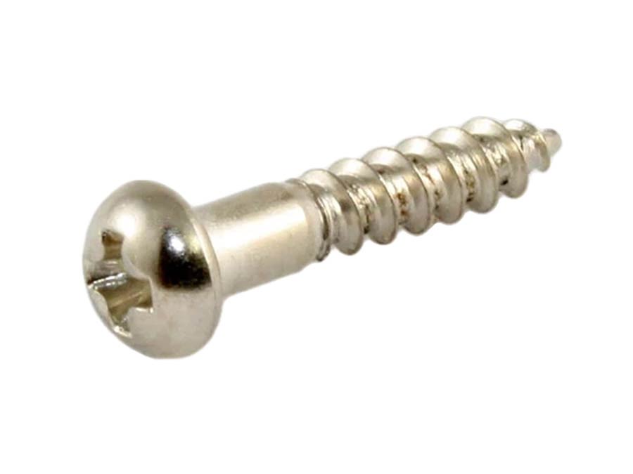 Allparts - GS0006001 - long machine head screws, nickel, 16pcs