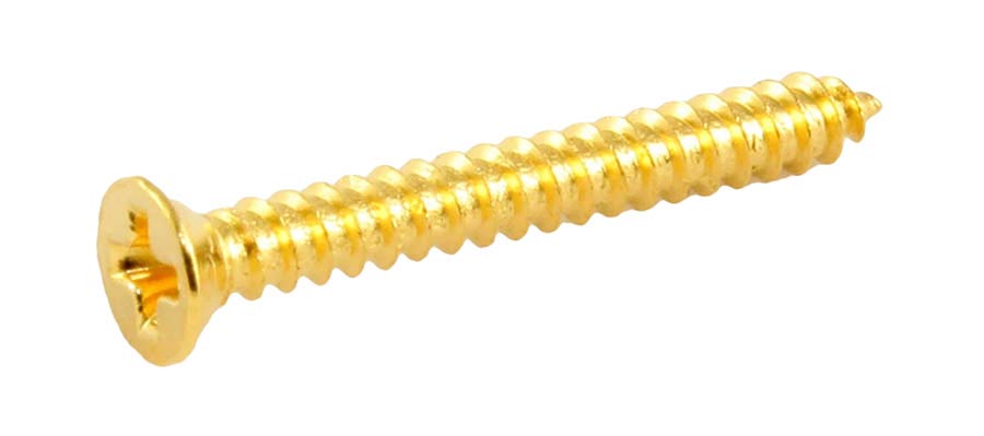 Allparts - GS0008002 - humbucking ring screws, gold, 8pcs