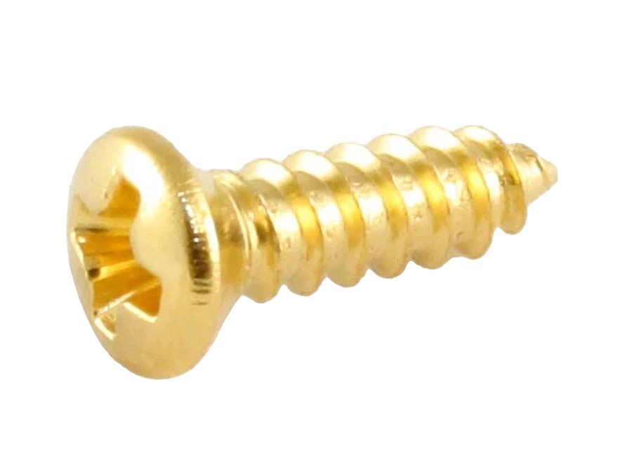 Allparts - GS0050002 - Gibson® size pickguard screws, gold, 20pcs