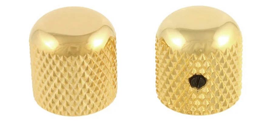 Allparts - MK0110002 - dome knobs, gold, 2pcs