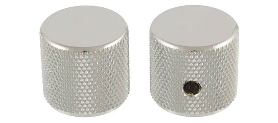 Allparts - MK0115001 - barrel knobs, nickel, 2pcs