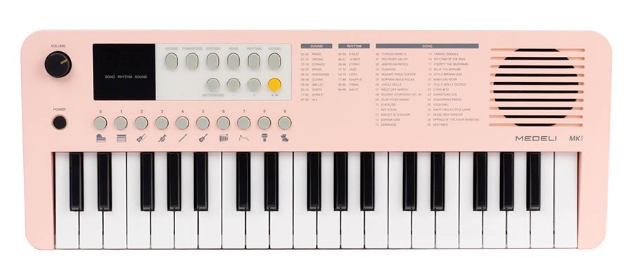 Medeli MK1/PK keyboard 37 mini-toetsen - roze