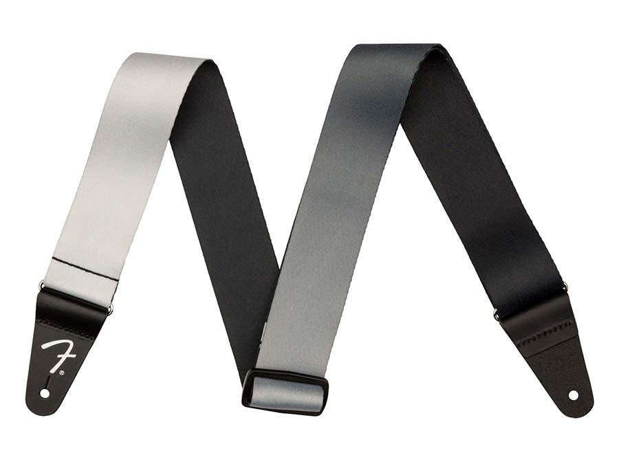 Fender 2" Ombre strap, silver smoke