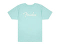 Fender spaghetti logo t-shirt, daphne blue, M