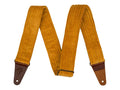 Fender Corduroy guitar strap, blaze gold, polyester corduroy, antique brass hardware