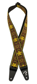 Fender gitaarriem 2 inch, Pasadena woven – yellow wallflower