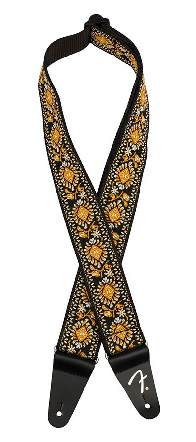 Fender gitaarriem 2 inch, Pasadena woven – yellow lotus