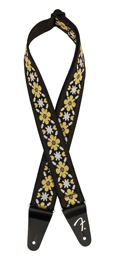 Fender gitaarriem 2 inch, Pasadena woven – yellow clover